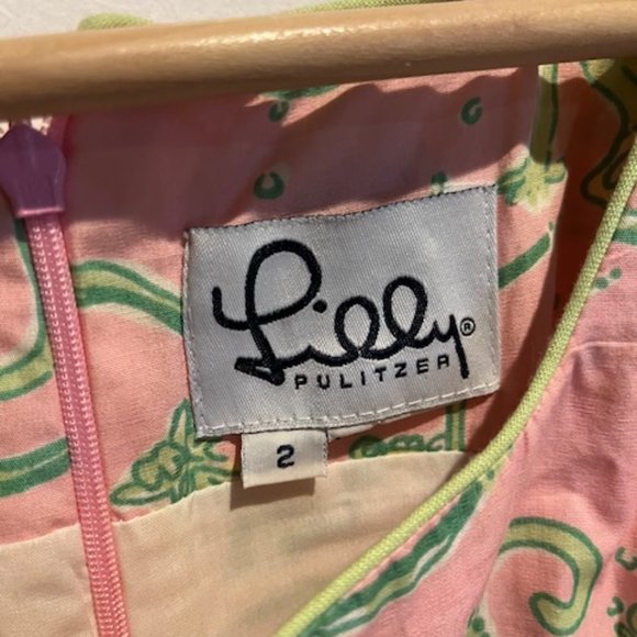Lilly Pulitzer shift dress, size 2 - Picture 4 of 4